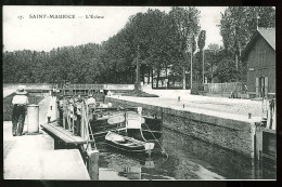 94 - T2525CPA - SAINT MAURICE - L'écluse - Parfait état - VAL-DE-MARNE - Saint Maurice