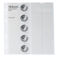 Lindner Vordruckblatt Karat Für 10 Euro-Münzen Polymerring 1110-1 Neu - Supplies And Equipment