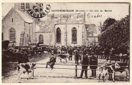 50 - T956CPA - SAINTE MERE L'EGLISE - Un Coin Du Marché - Bon état - MANCHE - Sainte Mère Eglise