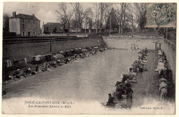 49 - T923CPA - DOUE LA FONTAINE - Les Fontaines Et Mail - Lavoir - Très Bon état - MAINE ET LOIRE - Doue La Fontaine