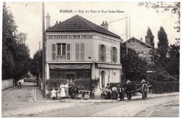 94 - B613CPA - CRETEIL - Rue Du Port Et Rue Saint Maur - (Bar AU CAVEAU DE MON ONCLE) - Parfait état - VAL-DE-MARNE - Creteil