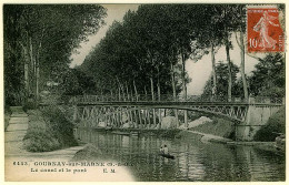 93 - B12939CPA - GOURNAY SUR MARNE - Le Canal Et Le Pont - Très Bon état - SEINE-SAINT-DENIS - Gournay Sur Marne