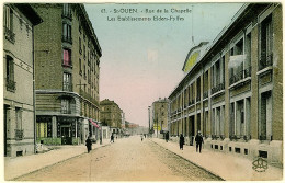 93 - B12854CPA - SAINT OUEN - Ets Elders - Fyffes - Rue De La Chapelle - Très Bon état - SEINE-SAINT-DENIS - Saint Ouen