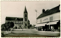 95 - B12528CPSM - NESLES LA VALLEE - Place De L'eglise, La Civette - Parfait état - VAL-D'OISE - Nesles-la-Vallée