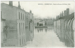 17 - B8090CPA - SAINTES - Inondation Route De Bussac Fevrier 1904 - Très Bon état - CHARENTE-MARITIME - Saintes