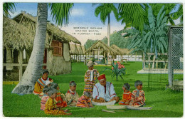 0 - T7242CPA - USA - FLORIDA - SEMINOLE Indians Making Boats - INDIENS - Bon état - AMERIQUE - Sonstige & Ohne Zuordnung