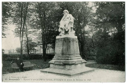 23 - B6946CPA - BOUSSAC - Square Et Statue Pierre Leroux - Parfait état - CREUSE - Boussac