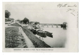 24 - B6817CPA - BERGERAC - Les Quais, Le Pont - Vue Du Chemin Du Barrage - CARTE PIONNIERE - Parfait état - DORDOGNE - Bergerac