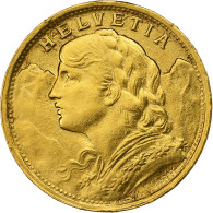 Suisse, 20 Francs, 1925, Bern, Or, TTB+, KM:35.1 - Altri & Non Classificati