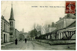 24 - B6440CPA - THIVIERS - Rue Du Thon - Ecole Des Filles Et Hospice - Très Bon état - DORDOGNE - Thiviers