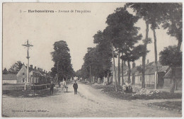 80 - B17898CPA - HARBONNIERES - Avenue De Feuquieres - Très Bon état - SOMME - Hornoy Le Bourg