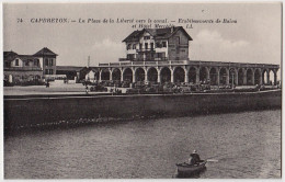 40 - B17093CPA - CAPBRETON - La Place De La Liberte, Hotel Mercedes - Très Bon état - LANDES - Capbreton