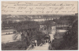 40 - B17002CPA - SAINT SEVER SUR ADOUR - Le Grand Escalier, La Gare Et La Plaine - Très Bon état - LANDES - Saint Sever