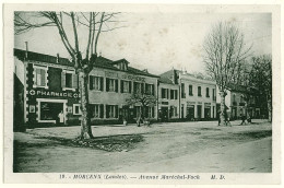 40 - B16904CPA - MORCENX - Avenue Marechal Foch, Pharmacie Et Hotel Du Commerce - Bon état - LANDES - Morcenx