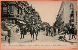 14 - B33801CPA - DEAUVILLE LA PLAGE FLEURIE - La Rue Gontaut-Biron - Très Bon état - CALVADOS - Deauville