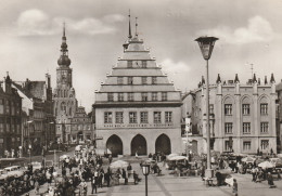 0-2200 GREIFSWALD, Platz Der Freundschaft, Wochenmarkt, Rathaus, 1968 - Greifswald