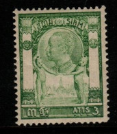 Thailand Cat 96 1905 King Rama V 4th Series 3 Atts  Green,mint Never  Hinged - Thaïlande