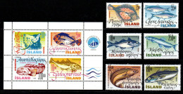 Island 1998 -2001 - Lot Freimarken - Postfrisch MNH - Tiere Animals Fische Fishes - Fishes