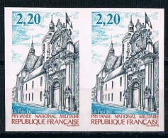 France 1987 N° 2479 Paire  Non Dentelé  IMP  Neuf MNH **  Prytanée National Militaire à La Flèche - 1981-1990