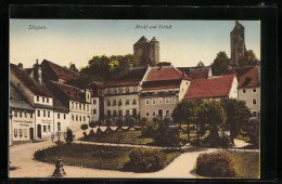 AK Stolpen, Blick Auf Markt & Schloss  - Stolpen