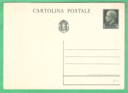 REGNO D'ITALIA 1932 CARTOLINA POSTALE VEIII IMPERIALE 15 C Verde (FILAGRANO C79) NUOVA - Ganzsachen