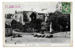 (72). Le Mans. 1 Cp. (4) Place Des Jacobins. 1940 Camions Voitures - Le Mans