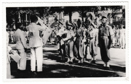 Photo Originale, Indochine 1947, Garde Cochinchinoise Commandée Par Le Colonel Degré, Gia Duih ?, 87 X 137 Mm - Guerra, Militares