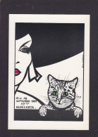 CPM Lardie Jihel Femme + Chat Cat Tirage Limité Non Circulée Salon Cartes Postales - Chats