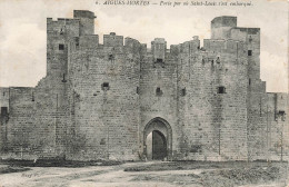 FRANCE - Aigues Mortes - Porte Par Où Saint Louis S'est Embarqué - Vue Générale - Face à L'entrée-Carte Postale Ancienne - Aigues-Mortes