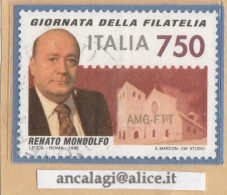 USATI ITALIA 1995 - Ref.0732A "GIORNATA DELLA FILATELIA" 1 Val. - - 1991-00: Usati
