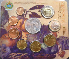 San Marino - 2010 - Serie Zecca - Con 5 € Argento "Caravaggio" - San Marino