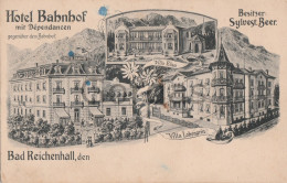 Germany - Bad Reichenhall - Hotel Bahnhof - Werbung - Advertise - Bad Reichenhall