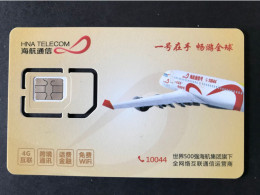 GSM   HNA TELECOM AVION PLANE   CHINA  MNT - Aviones