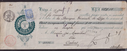 DDFF 981 -- BELGIQUE VELO - Mandat TP Fine Barbe LIEGE Effets De Commerce 1902 - Entete Lummerzheim § Co, Fournitures - Vélo