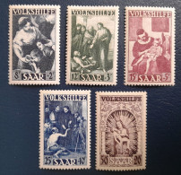 Sarre Série 263 à 267 Neufs *, Traces De Charnières, Voir Scan. - Unused Stamps