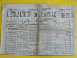 Journal L'éclaireur De Chateau-Gontier. Mayenne Laval. N° 27 Du 7 Juillet 1929. Rare Journal Local - Sonstige & Ohne Zuordnung