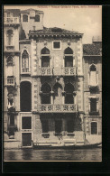 Cartolina Venezia, Palazzo Contarini Pasan Detto Desdemona, Gondel  - Venezia (Venice)