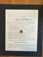 Jozef Verbreyt Echtg Weyn Maria *1890 St.-Niklaas +1956 Sint Niklaas Van Buyten Van Der Wee Brioen Hutsebaut Raemdonck - Obituary Notices