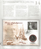 Armenia Mi 288  Nansen With Polarship FRAM   - On FDC With Norwegian Coin Fram 5 Kr - Polar Expedition 100 Years Anniv. - Explorateurs & Célébrités Polaires