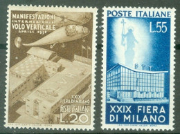 Italie  Yv 595/596 Ou Sass 657/658  * * SUP  - 1946-60: Nieuw/plakker