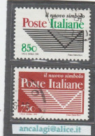 USATI ITALIA 1995 - Ref.0733 "POSTE ITALIANE Il Nuovo Simbolo" Serie Di 2 Val. - - 1991-00: Afgestempeld