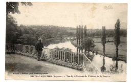 CHATEAU GONTIER LA TERRASSE DU CHATEAU DE LA RONGERE  ANIMEE - Chateau Gontier