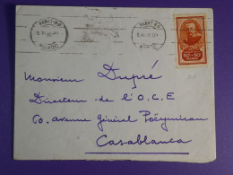 DN8 MAROC  BELLE  LETTRE   1935  RABAT A CASABLANCA  + AFF.  INTERESSANT+++ - Brieven En Documenten