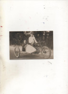 Carte Photo Moto Side Car Harley Davidson - Motorfietsen