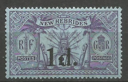NUEVAS HEBRIDES YVERT NUM. 66 NUEVO SIN GOMA - Unused Stamps