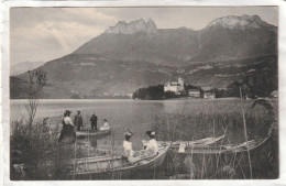 CPA :  14 X 9  -  LAC  D'ANNECY  -  DUINGT.  - Le Château Et Dent De Lanfon - Duingt