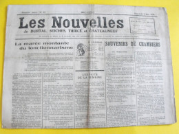 Journal Les Nouvelles De Durtal Seiches Tiercé Et Chateauneuf. N° 19 Du 3 Juin 1928. Rare Journal Local Du 49 - Altri & Non Classificati