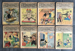 L' épatant N° 1103 / 1104 / 1106 / 1107 / 1110 / 1111 / 1112 / 1115 De 1929 ( Lot De 8 Revues ) - 1900 - 1949