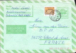HONGRIE SEUL SUR AEROGRAMME POUR LA FRANCE 1985 - Lettres & Documents