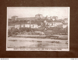 Il Castello Di Moncalieri Nel 1910 Torino Piemonte - Altri & Non Classificati